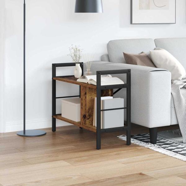 ARDEBO.de - Bücherregal Altholz 75 x 30 x 58,5 cm Holzwerkstoff