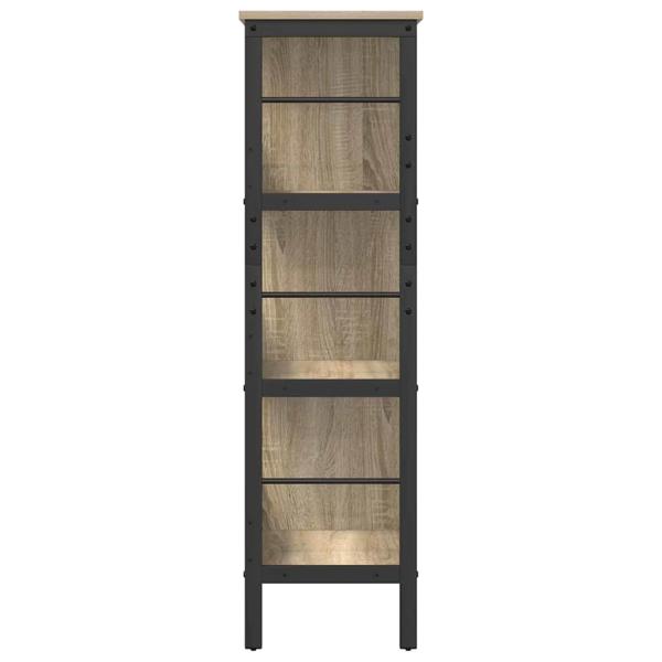 Bücherregal Sonoma-Eiche 82 x 32 x 112 cm Holzwerkstoff