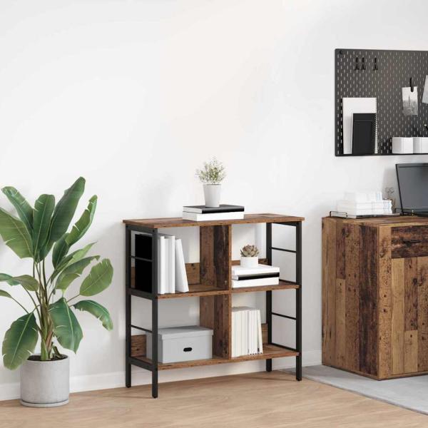 ARDEBO.de - Bücherregal Altholz 82 x 32 x 79 cm Holzwerkstoff