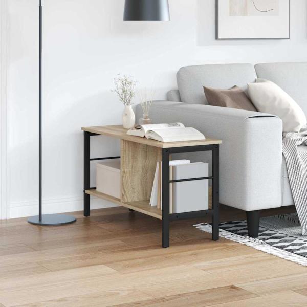 ARDEBO.de - Bücherregal Sonoma-Eiche 82 x 32 x 47 cm Holzwerkstoff