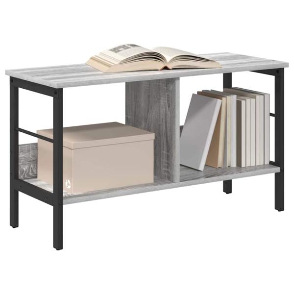 Bücherregal 2 Ebenen 82 x 32 x 47 cm Holzwerkstoff