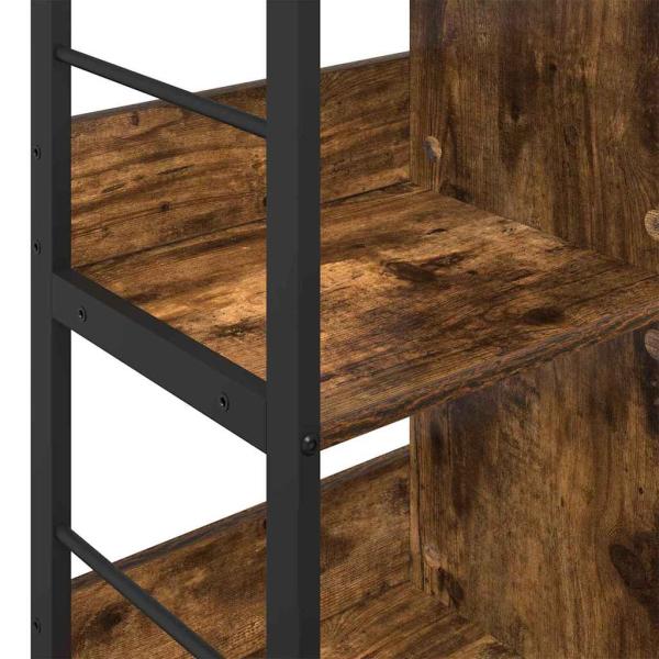 ARDEBO.de - Bücherregal Geräucherte Eiche 102 x 32 x 104,5 cm Holzwerkstoff