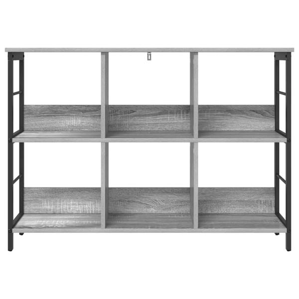 Bücherregal 6 Ebenen 102 x 32 x 72,5 cm Holzwerkstoff