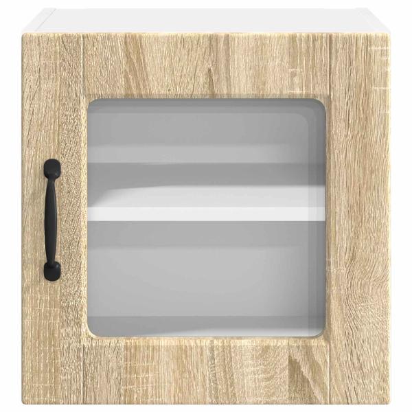 Küchenwandschrank mit Regal 2 pcs Sonoma-Eiche 40 x 31 x 40 cm