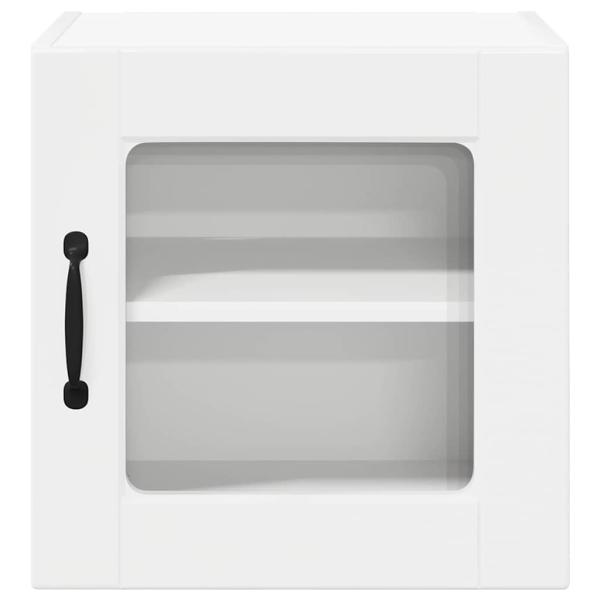Küchenwandschrank mit Tür 2 pcs Hochglanz Weiß 40 x 31 x 40 cm