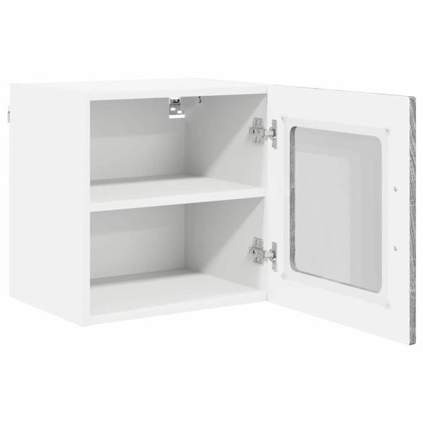 Küchenwandschrank mit Regal 2 pcs Graues Sonoma 40 x 31 x 40 cm