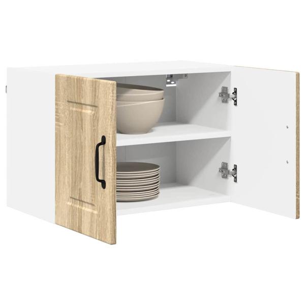 Küchenwandschrank mit Regal 2 pcs Sonoma-Eiche 60 x 31 x 40 cm