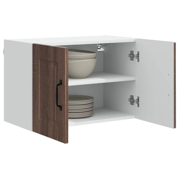 Küchenwandschrank mit Regal Braun Eichen-Optik 60 x 31 x 40 cm