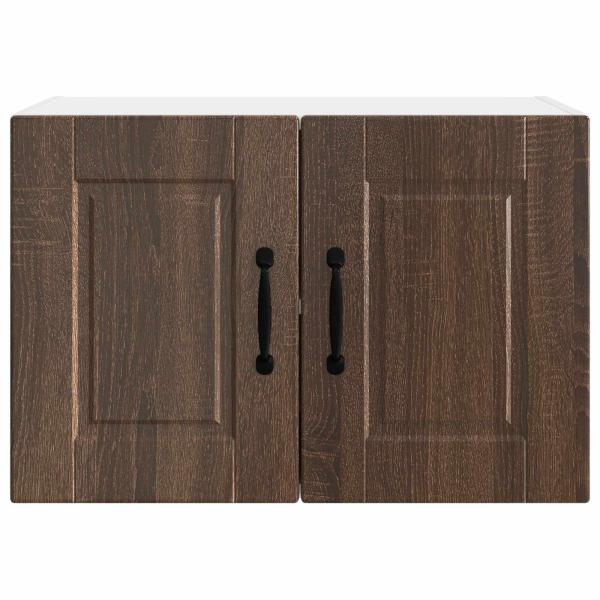 Küchenwandschrank mit Regal Braun Eichen-Optik 60 x 31 x 40 cm