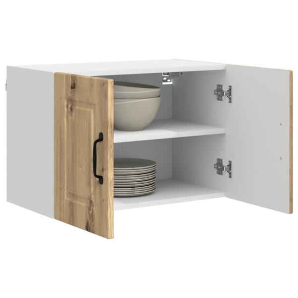 Küchenwandschrank mit Regal 2 pcs Artisan-Eiche 60 x 31 x 40 cm