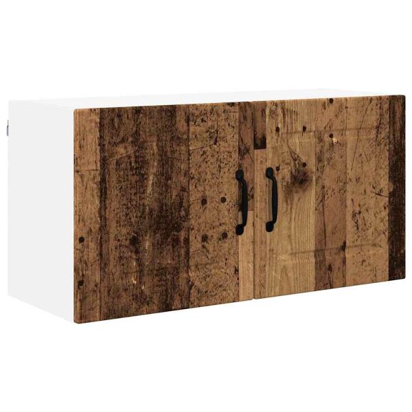 Küchenwandschrank mit Tür Altholz 80 x 31 x 40 cm Holzwerkstoff