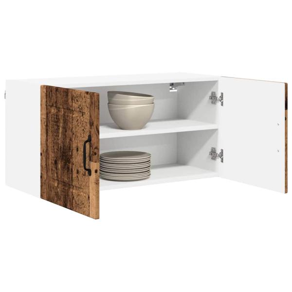 Küchenwandschrank mit Tür Altholz 80 x 31 x 40 cm Holzwerkstoff