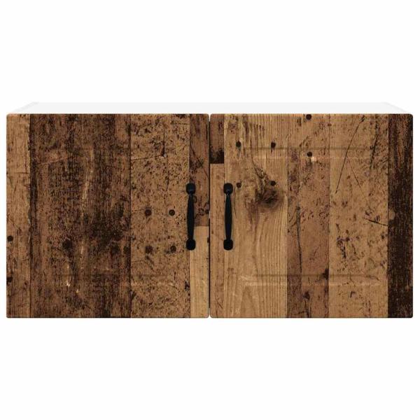Küchenwandschrank mit Tür Altholz 80 x 31 x 40 cm Holzwerkstoff