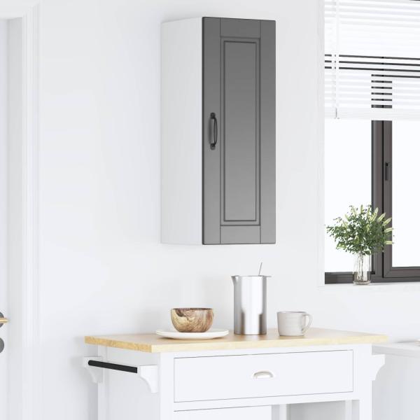 Küchenwandschrank mit Tür Schwarz 30 x 31 x 80 cm Holzwerkstoff