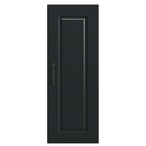 Küchenwandschrank mit Tür Schwarz 30 x 31 x 80 cm Holzwerkstoff