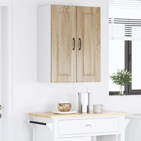 Küchenwandschrank mit Regal 2 pcs Sonoma-Eiche 30 x 31 x 80 cm