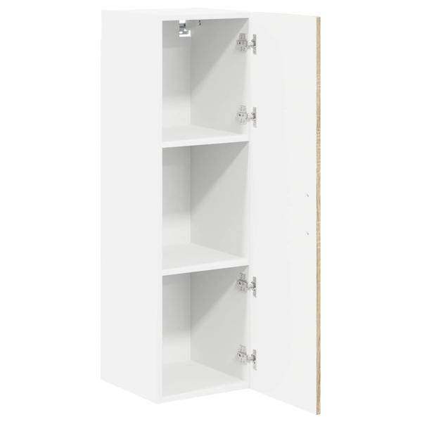 Küchenwandschrank mit Regal 2 pcs Sonoma-Eiche 30 x 31 x 80 cm