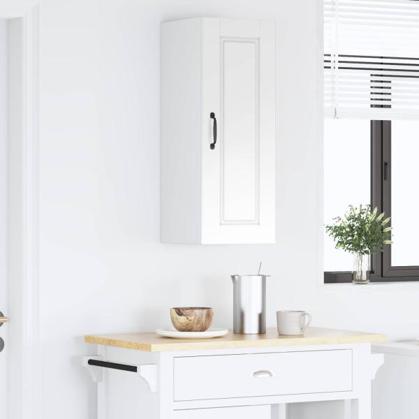 Wandschrank PORTO Hochglanz Weiß 30 x 31 x 80 cm Holzwerkstoff