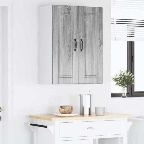 ARDEBO.de - Küchenwandschrank mit Regal 2 pcs Graues Sonoma 30 x 31 x 80 cm