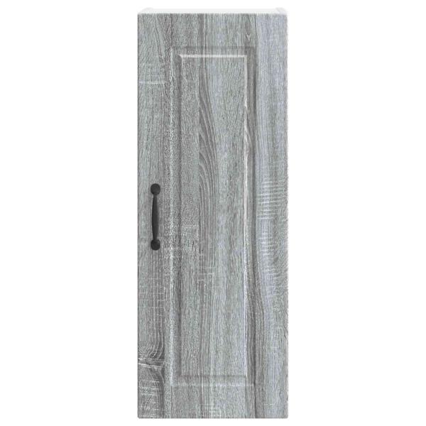 Küchenwandschrank mit Regal 2 pcs Graues Sonoma 30 x 31 x 80 cm