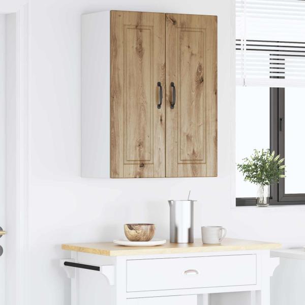 Küchenwandschrank mit Regal 2 pcs Artisan-Eiche 30 x 31 x 80 cm