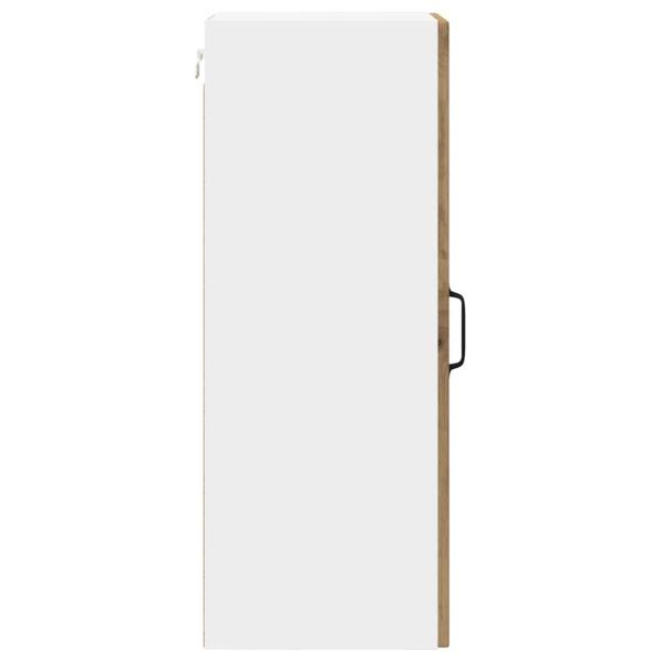Küchenwandschrank mit Regal 2 pcs Artisan-Eiche 30 x 31 x 80 cm