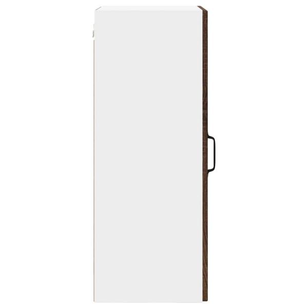 Küchenwandschrank mit Regal Braun Eichen-Optik 40 x 31 x 80 cm