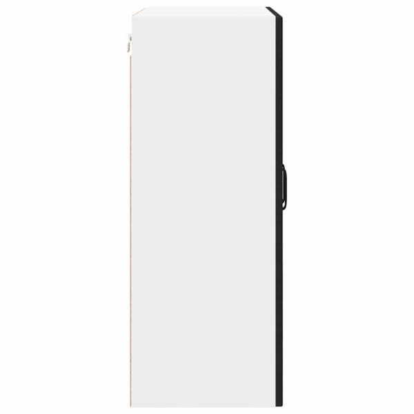 Küchenwandschrank mit Tür Schwarz 60 x 31 x 80 cm Holzwerkstoff