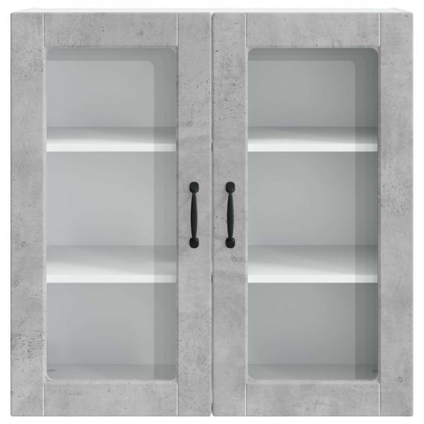Küchenwandschrank Beton Grau 80 x 31 x 80 cm Holzwerkstoff