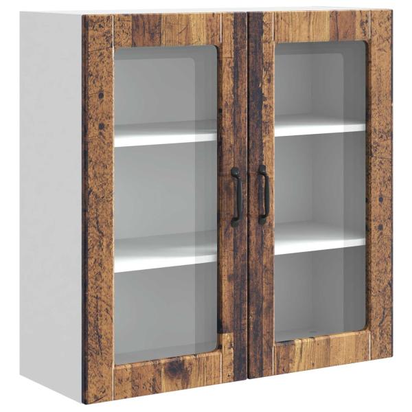 ARDEBO.de - Küchenwandschrank mit Tür Altholz 80 x 31 x 80 cm Holzwerkstoff