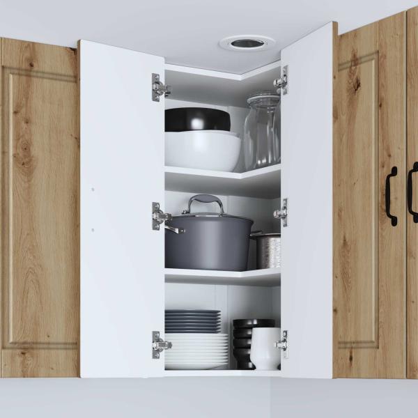 Küchenwandschrank Artisan-Eiche 57 x 57 x 80 cm Holzwerkstoff