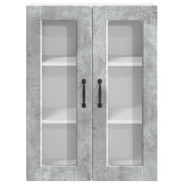 Küchenwandschrank Beton Grau 60 x 31 x 80 cm Holzwerkstoff