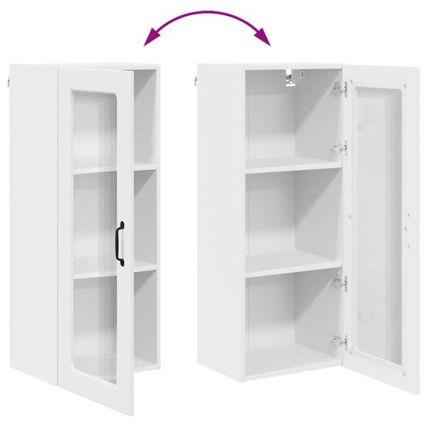 Küchenwandschrank mit Regal Weiß 40 x 31 x 100 cm Holzwerkstoff