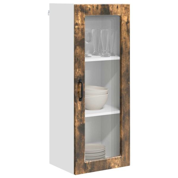 Küchenwandschrank mit Regal Geräucherte Eiche 40 x 31 x 100 cm