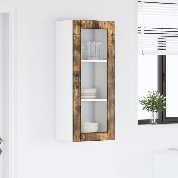 Küchenwandschrank mit Regal Geräucherte Eiche 40 x 31 x 100 cm