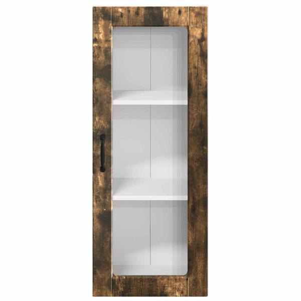 Küchenwandschrank mit Regal Geräucherte Eiche 40 x 31 x 100 cm