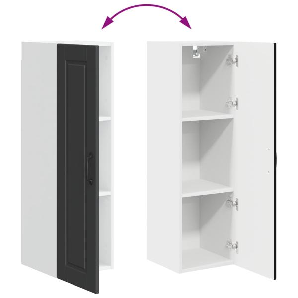 Küchenwandschrank Schwarz 30 x 31 x 100 cm Holzwerkstoff