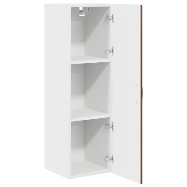 Küchenwandschrank mit Regal Braun Eichen-Optik 30 x 31 x 100 cm