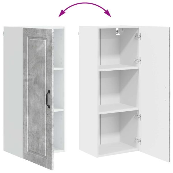 Küchenwandschrank Beton Grau 40 x 31 x 100 cm Holzwerkstoff