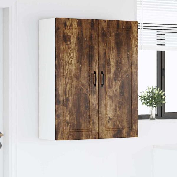 Küchenwandschrank mit Regal Geräucherte Eiche 80 x 31 x 100 cm