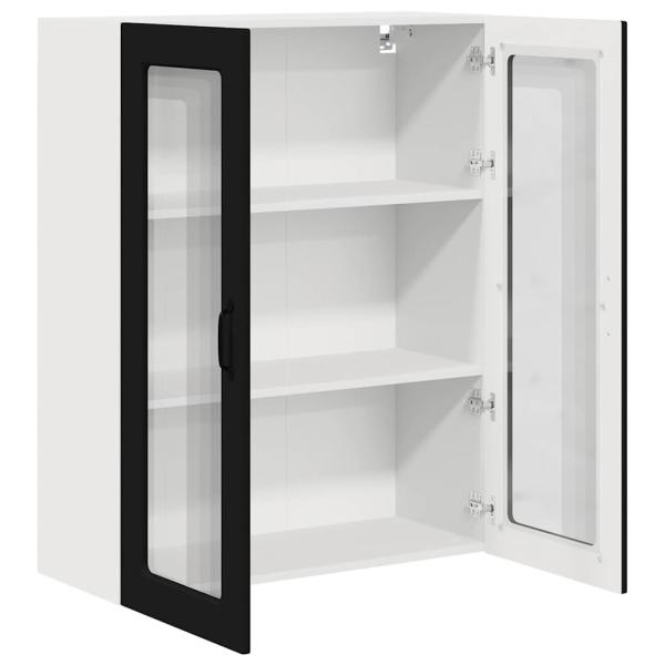 Küchenwandschrank Schwarz 80 x 31 x 100 cm Holzwerkstoff