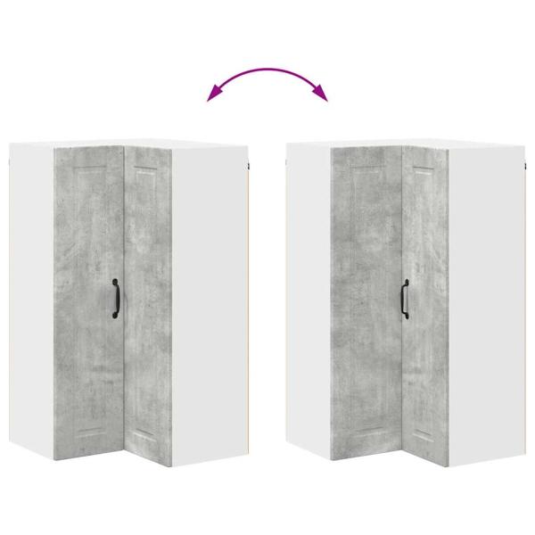 Küchenwandschrank Beton Grau 57 x 57 x 100 cm Holzwerkstoff