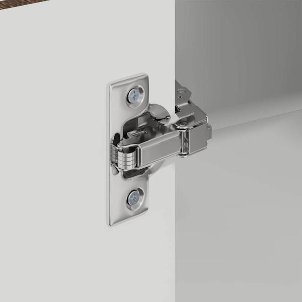 Küchenwandschrank mit Regal Braun Eichen-Optik 57 x 57 x 100 cm