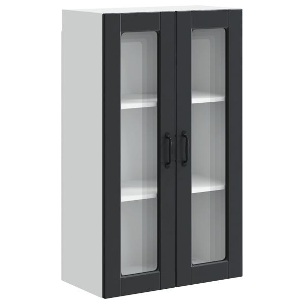 Küchenwandschrank Schwarz 60 x 31 x 100 cm Holzwerkstoff