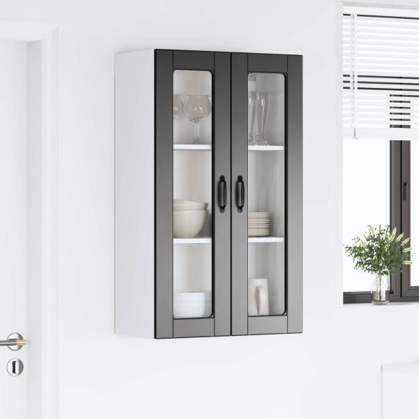 Küchenwandschrank Schwarz 60 x 31 x 100 cm Holzwerkstoff