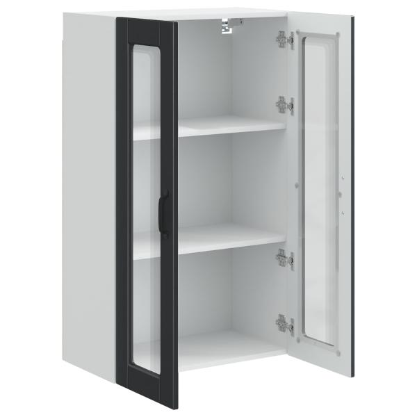 Küchenwandschrank Schwarz 60 x 31 x 100 cm Holzwerkstoff