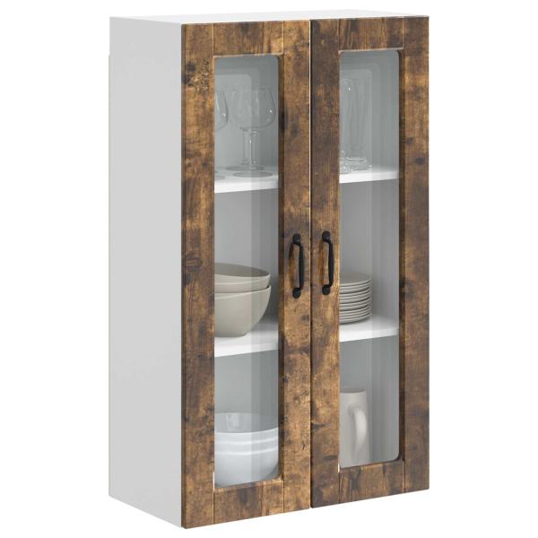 Küchenwandschrank mit Regal Geräucherte Eiche 60 x 31 x 100 cm