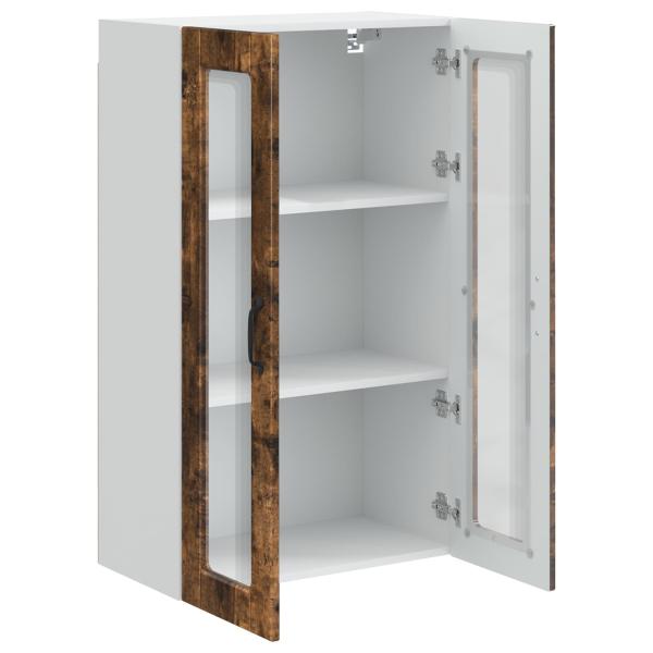 Küchenwandschrank mit Regal Geräucherte Eiche 60 x 31 x 100 cm