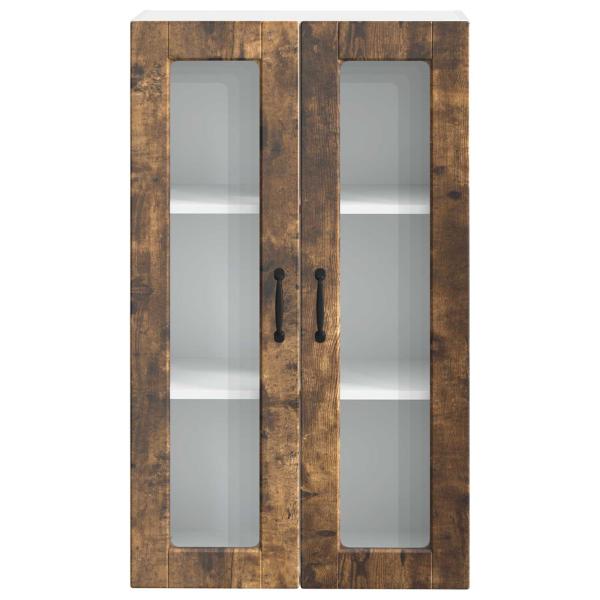 Küchenwandschrank mit Regal Geräucherte Eiche 60 x 31 x 100 cm