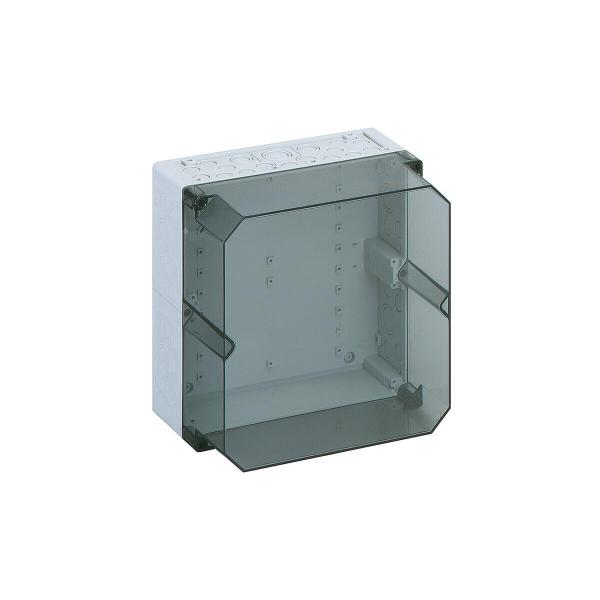 ARDEBO.de Spelsberg AKL 2-th Leergehäuse, metrische Vorprägungen, IP65, 300x300x209 mm, grau/transparent (74690201)